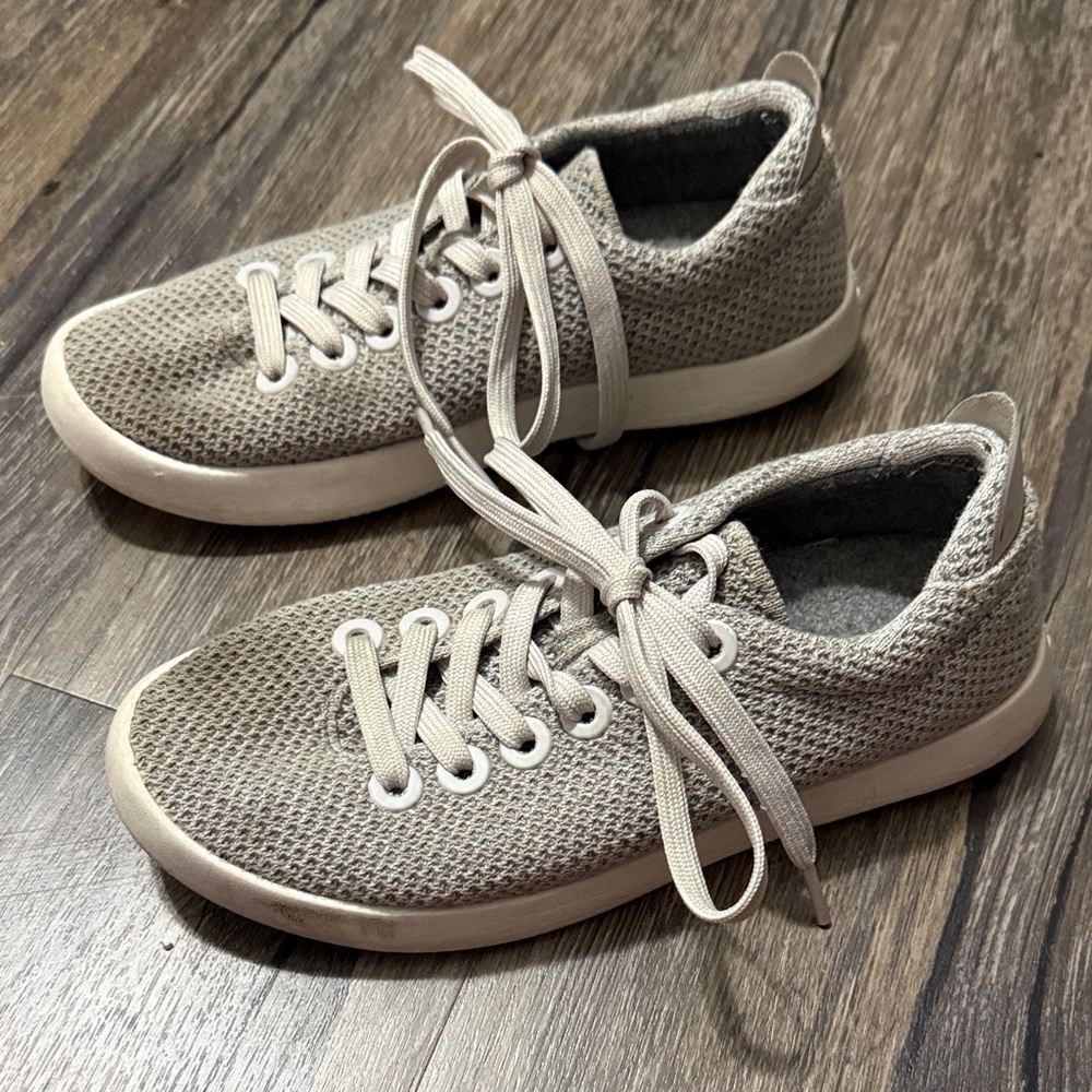 Allbirds Tree Pipers Gray‎ Lace Up Sneakers Womens Size 6 Sustainable Shoes